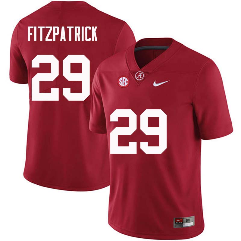 Alabama Crimson Tide Men's Minkah Fitzpatrick #29 Crimson NCAA Nike Authentic Stitched College Football Jersey BR16Z56PN